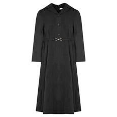 올리비아하슬러 카라넥 벨티드 플레어 원피스 OHDMOP202