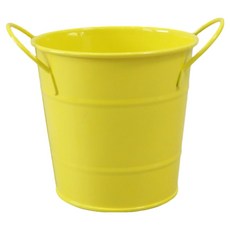 탑피아 철제 미니 양동이형 연필꽂이, 노란색, 1개