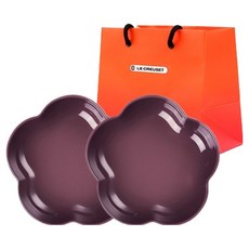 르크루제 플라워디쉬, 2개, 접시 20cm 2p, 쇼핑백 S, 피그