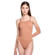 후그 여성용 펀샤인 하이컷 모모 더블 타이 back 수영복 WHM1958