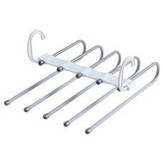 앞날창창 다용도 5단 바지걸이, 업그레이드 화이트, 1개