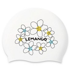 LEMAnGO 室內外泳帽 Flota Yellow Sky 5234, 1個, 白色