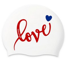 LEMAnGO 室內外泳帽 Lovey Bleed 5237, 1個, 白色