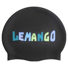 LEMAnGO 室內外泳帽 數位芒果 2111, 黑色, 1個