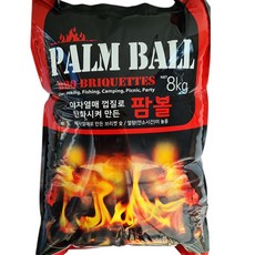 지피니 팜볼프라임 브리켓 구이용 야자숯 차콜, 8kg, 1개