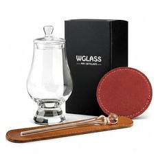 글렌캐런 글래스 std + 마텐더 더드롭 피펫 + 피펫 케이스 + 더 캡 + 가죽 코스터 크림슨레드 세트, 1세트