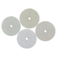 大理石研磨用鑽石磨片 100mm x 4入組, 1套