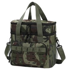 KEEP CAMPING 露營帆布軟式保冷箱 野餐釣魚戶外便當袋, 卡其色, 17L