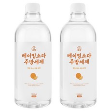 固執小蘇打廚房洗潔精 柳橙香, 2個, 1L