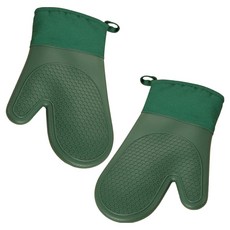 아이앤지마켓 전자레인지 뜨거운 그릇을 쉽게 옮기는 장갑 양손 세트, 다크그린 벌집, 1세트
