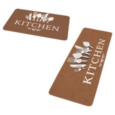 아트캐시 심플한 주방 발매트 2종 세트, 타입 2