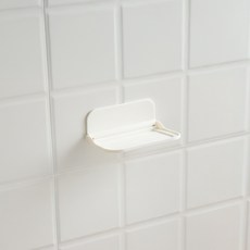 앞날창창 부착식 벽걸이 선반 2p, 화이트, 1단