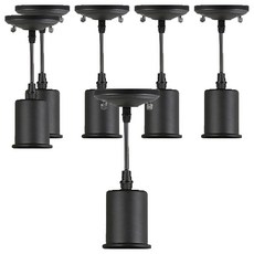 자유봉 1등 식탁등, 블랙, 6개