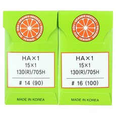 오렌지니들 가정용 미싱바늘 세트 HA, 1세트