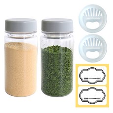 홈메이드 젖병소재 트라이탄 양념통 350ml x 2p + 양조절캡 2p + 라벨 2p 세트 라이트그레이, 1세트