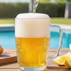 PC 맥주잔 투명 500ml, 2개