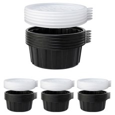 블룸엣홈 신형 미니탕 삼계탕용기 블랙 158mm 소, 20개, 1개입