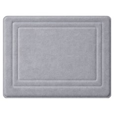 지앤와이 데일리 솔리드 폭신 메모리폼 발매트, 그레이