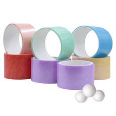 Mono Page 粉彩膠帶球製作10件組, 混合色, 1套