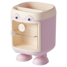 소소하우스 대용량 귀여운 돼지코 문구 정리 연필꽂이, 크림 핑크, 1개