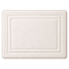 지앤와이 데일리 솔리드 폭신 메모리폼 발매트, 아이보리