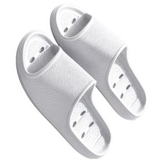 바스향기 남성용 미끄럼방지 화장실 물빠짐 욕실화, 그레이, 1개