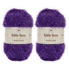 brandyarn Bubble Queen系列 菜瓜布線, 深紫色, 2件