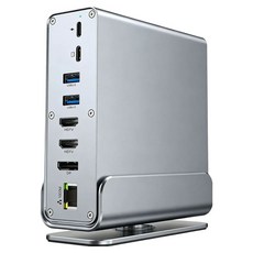 유니콘 C타입 16 in 1 10G 100W 썬더볼트 지원 모니터확장 미러링 멀티허브 도킹스테이션 TCH-1600M, 메탈실버, 1개