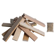 KC WOOD ILIFE 嚴選實木材 附助燃木屑, 5kg, 1套