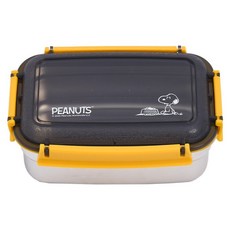 PEANUTS by SCHULZ 便當盒 小方, 灰白色, 1個