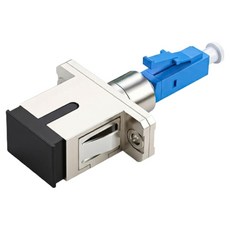 iN NETWORK LC Type UPC / Male SC Type UPC / Female 轉換轉接頭 光纖適配器 IN-LMSF, 藍色, 1個, 36.7mm