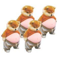 오펠리어 말랑말랑 뱃살 실리콘 문콕 방지 스티커, 시바프렌즈세트, 2개