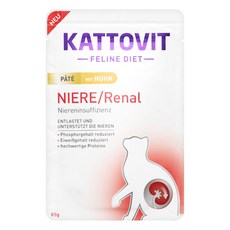 KATTOVIT 康特維 腎臟保健餐包, 85g, 10包, 雞肉泥