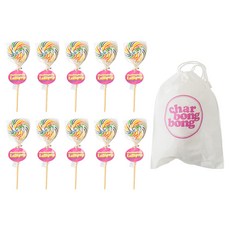 샤르봉봉 사과맛 오로라 롤리팝, 10개, 25g