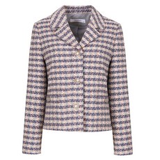 올리비아하슬러 여성용 트위드 배색 레이어 싱글 자켓 OHDSJK202