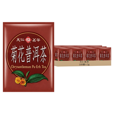 天仁茗茶 菊花普洱茶, 2g, 1套, 100個裝