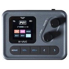 고퍼우드 M-VAVE POCKET AMP 초소형 휴대용 멀티이펙터, 1개, Silver 1개, Silver