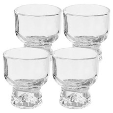 다파랑 마운틴 민자 2가지 스타일 조각 유리 술잔 42ml HJ1393, 민자A, 4개