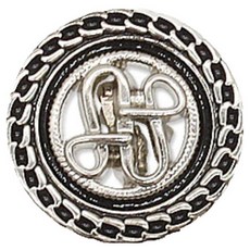 동대문단추왕 럭셔리2 메라코트 단추 15mm, 니켈블랙, 10개