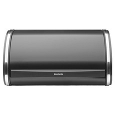 brabantia 滾蓋圓形迷你麵包桶 霧面黑, 1個