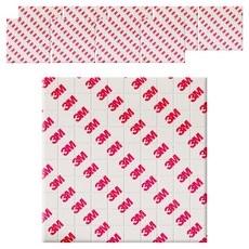 3M 可撕式加厚白色泡棉雙面膠帶 10 x 10 cm, 10個