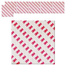 쓰리엠 뜯어쓰는 두꺼운 흰색 폼 양면테이프 10 x 10 cm, 7개