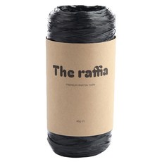 KnitWit The Raffia編織線 #2601-2, 光澤黑, 1件