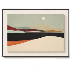 다담리빙 중세풍 고급 거실 소파 장식 알루미늄 액자, Far Mountain + 블랙