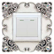 스마일깨비 럭셔리한 유럽식 다이아몬드 장식 스티커커버, 타입 F