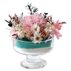 morningscent 不凋謝生日禮物活動紀念日永生花DIY康乃馨沙畫園, 粉紅色