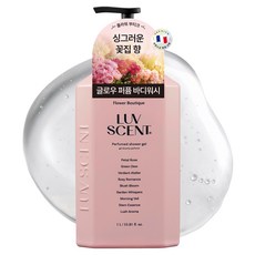 LUV SCENT 沐浴乳 花店花瓣玫瑰香, 1個, 1L