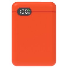 리큐엠 20W 고속충전 LCD잔량표시 미니 보조배터리 10000mAh, QP1000C1, 캐롯