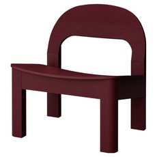 잭슨카멜레온 보타니 라운지 체어 방문설치, 버건디, 1개