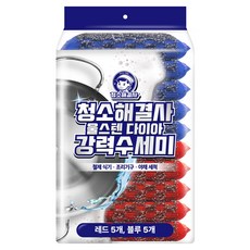 청소해결사 울스텐 다이아 강력 수세미 2종 x 5p 세트, 1세트